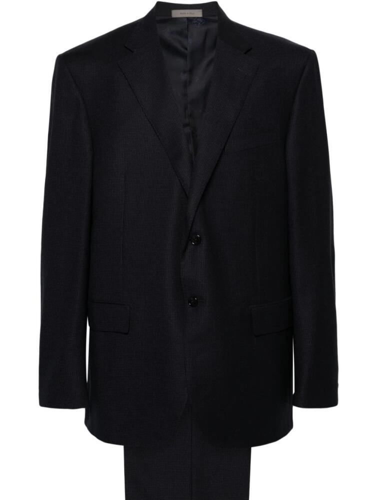 Corneliani single-breasted virgin wool suit - Blue Cover