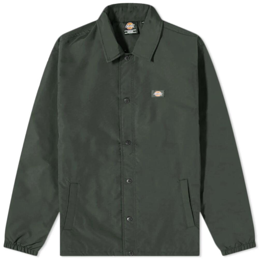 Dickies Men's Oakport Coach Jacket in Olive Green Cover