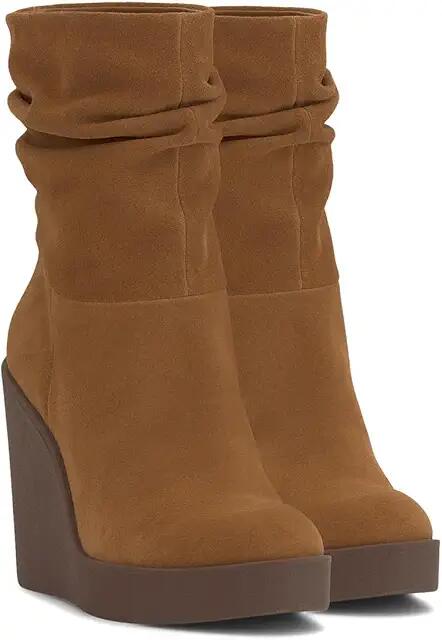 Jessica Simpson Mynette Slouch Wedge Bootie (Tuscan Tan) Women's Boots Cover