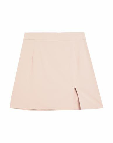 Soallure Woman Mini skirt Beige Polyester, Elastane Cover