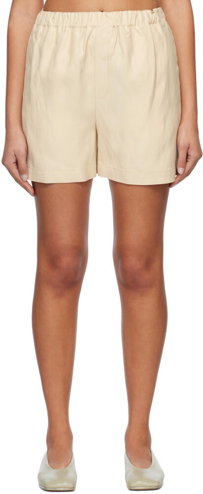 Loulou Studio Beige Seto Shorts Cover