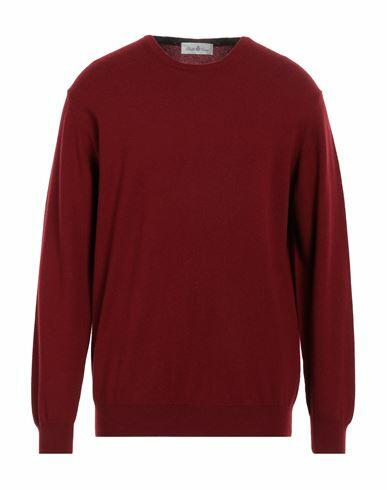 Della Ciana Man Sweater Burgundy Merino Wool, Cashmere Cover