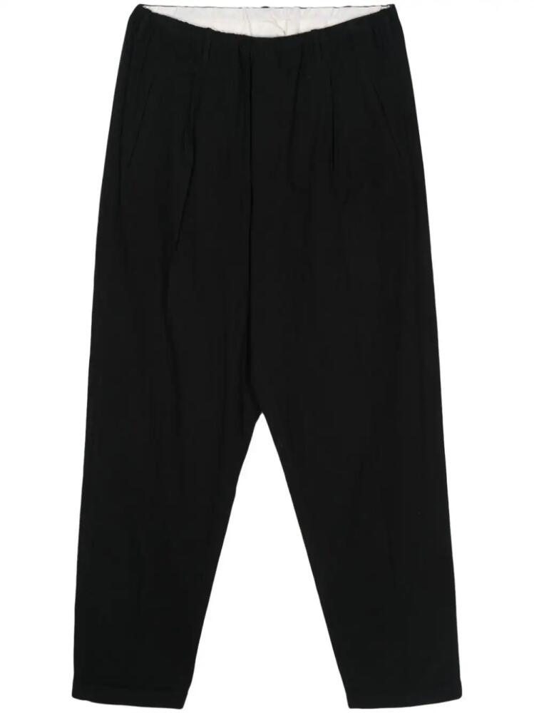 Magliano pleat-detail cotton trousers - Black Cover