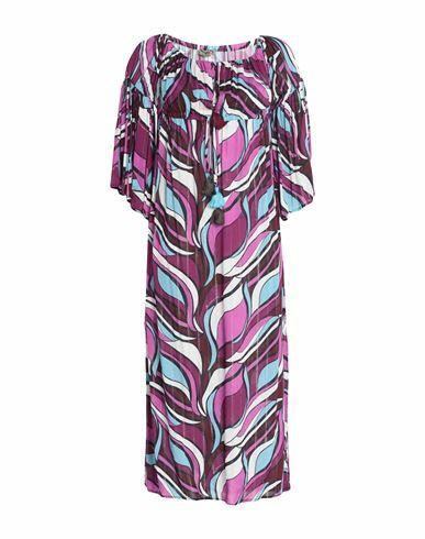 Miss Bikini Luxe Woman Cover-up Mauve Viscose, Lurex Cover