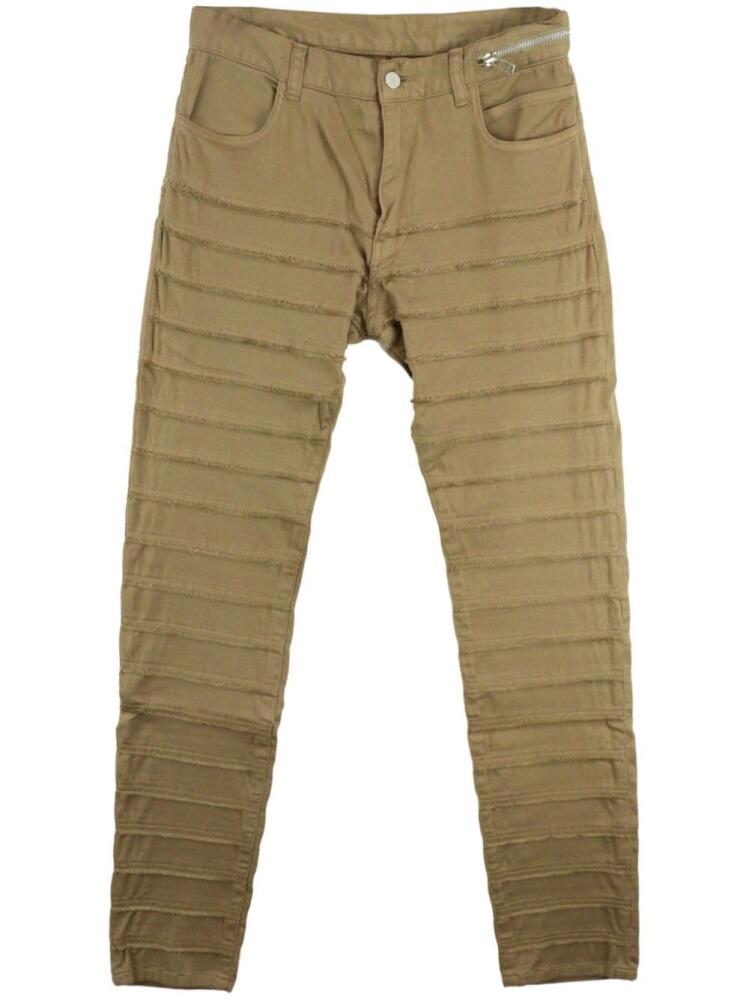 Undercover stitched slim-fit trousers - Neutrals Cover