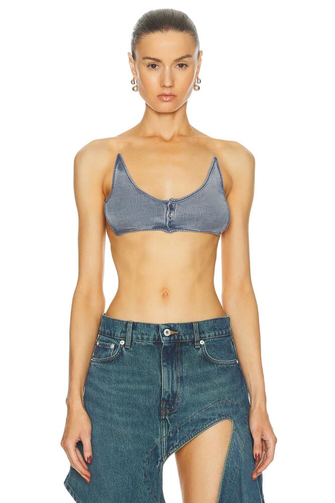 Y/Project Invisible Strap Bralette in Blue Cover