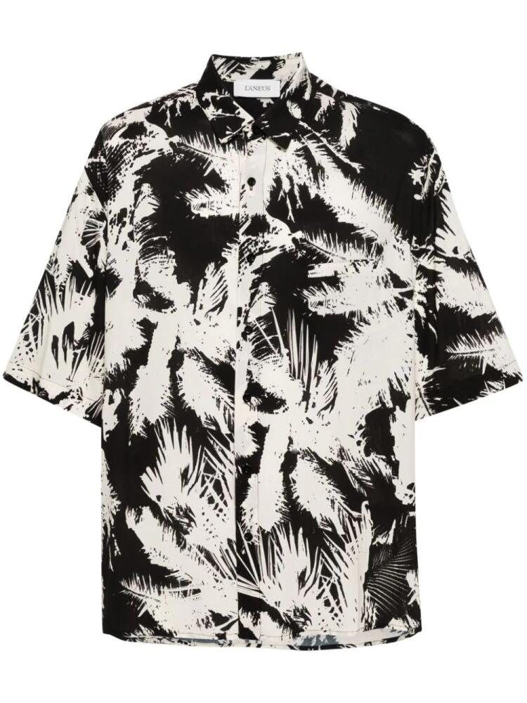 Laneus abstract-print bowling shirt - Black Cover