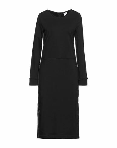 Noumeno Concept Woman Midi dress Black Cotton, Elastane Cover