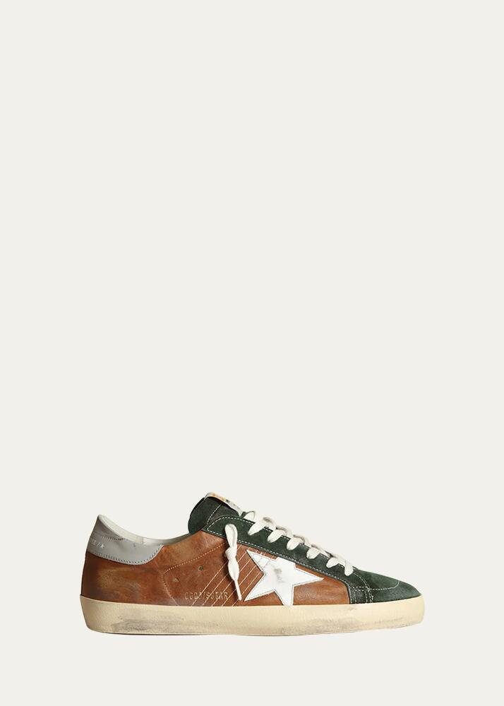 Golden Goose Men's Super-Star Leather Low-Top Sneakers Cover