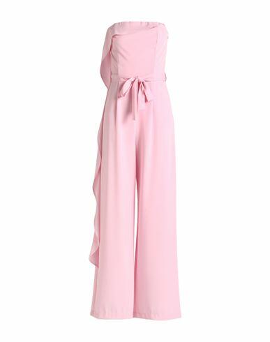 Vicolo Woman Jumpsuit Pink Polyester, Elastane Cover