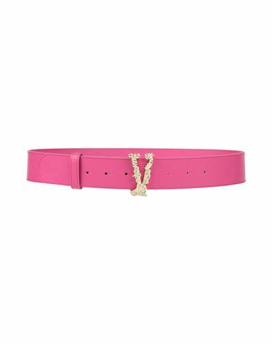 Vicolo Woman Belt Fuchsia Polyurethane, Polyester, Viscose Cover