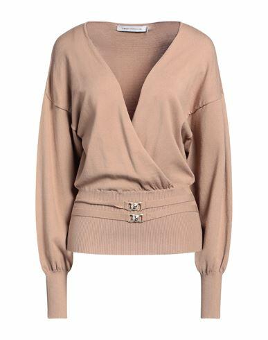 Simona Corsellini Woman Sweater Sand Viscose, Polyester Cover