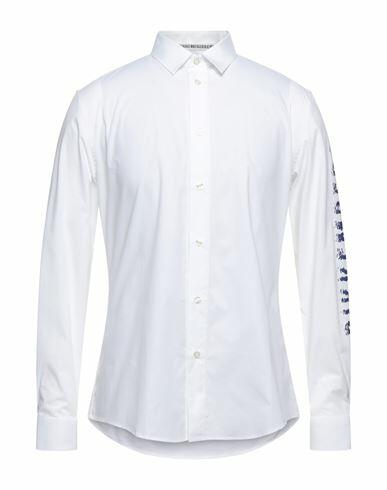 Bikkembergs Man Shirt White Size 15 ¾ Cotton, Elastane Cover