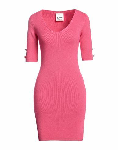 Kate By Laltramoda Woman Mini dress Fuchsia Viscose, Polyester, Polyamide Cover