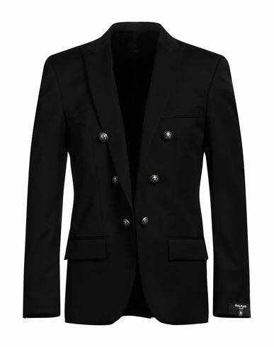 Balmain Man Blazer Black Wool Cover