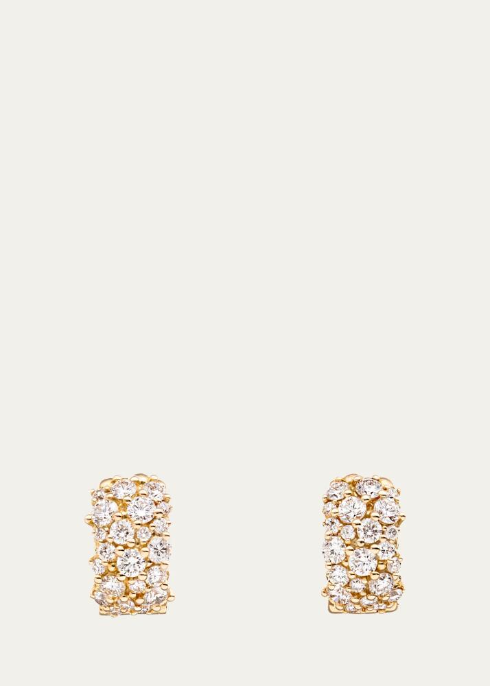 Paul Morelli 18K Gold Large Diamond Confetti Huggie Earrings Cover