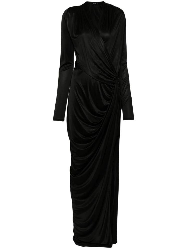 Atlein gathered wrap gown - Black Cover