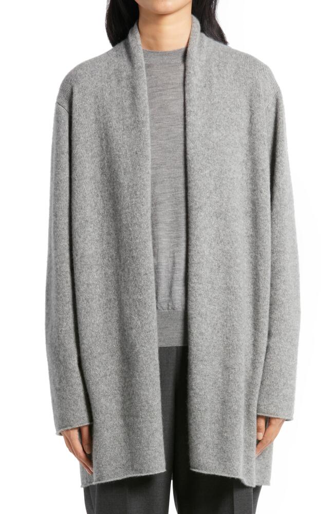 The Row Fulham Cashmere Open Front Cardigan in Medium Heather Grey Cover