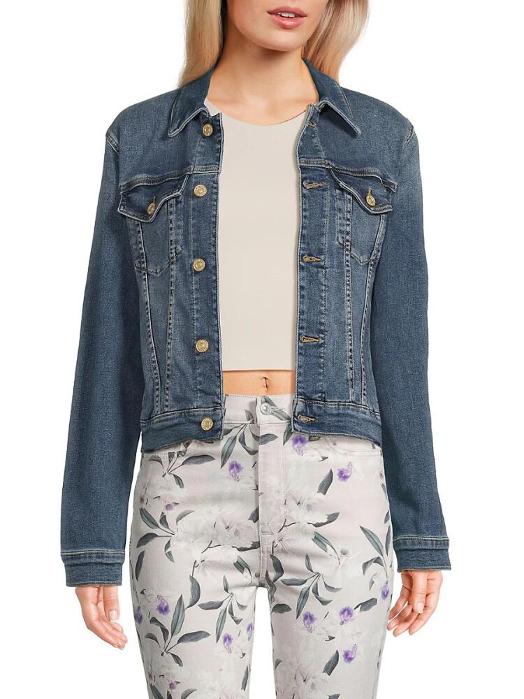 7 For All Mankind Women's Trucker Cropped Denim Jacket - Felicity Cover