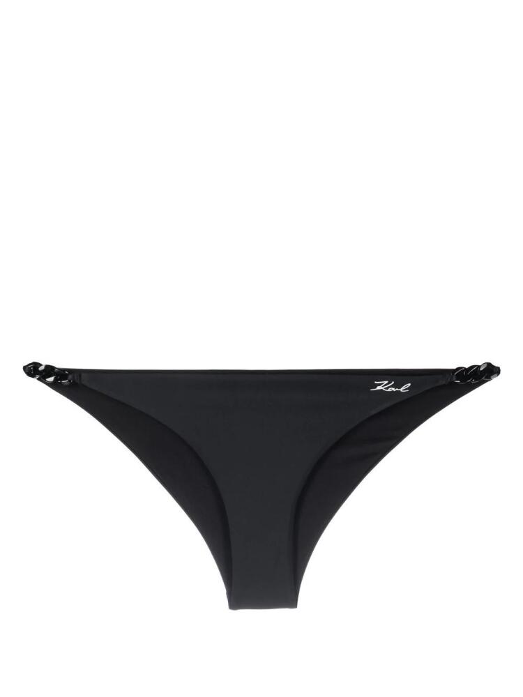 Karl Lagerfeld Karl DNA chain-link bikini bottoms - Black Cover