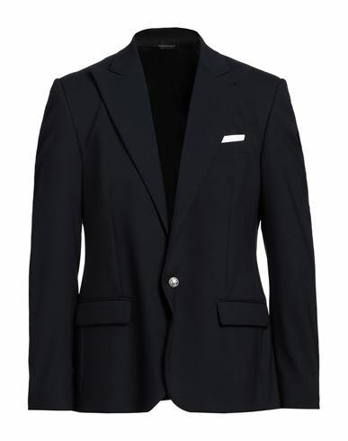 Daniele Alessandrini Man Blazer Navy blue Polyester, Viscose, Elastane Cover