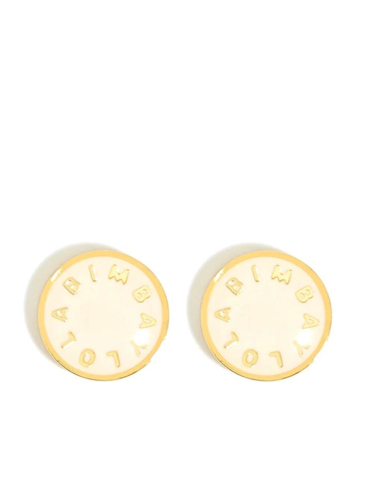 Bimba y Lola logo-lettering earrings - Neutrals Cover