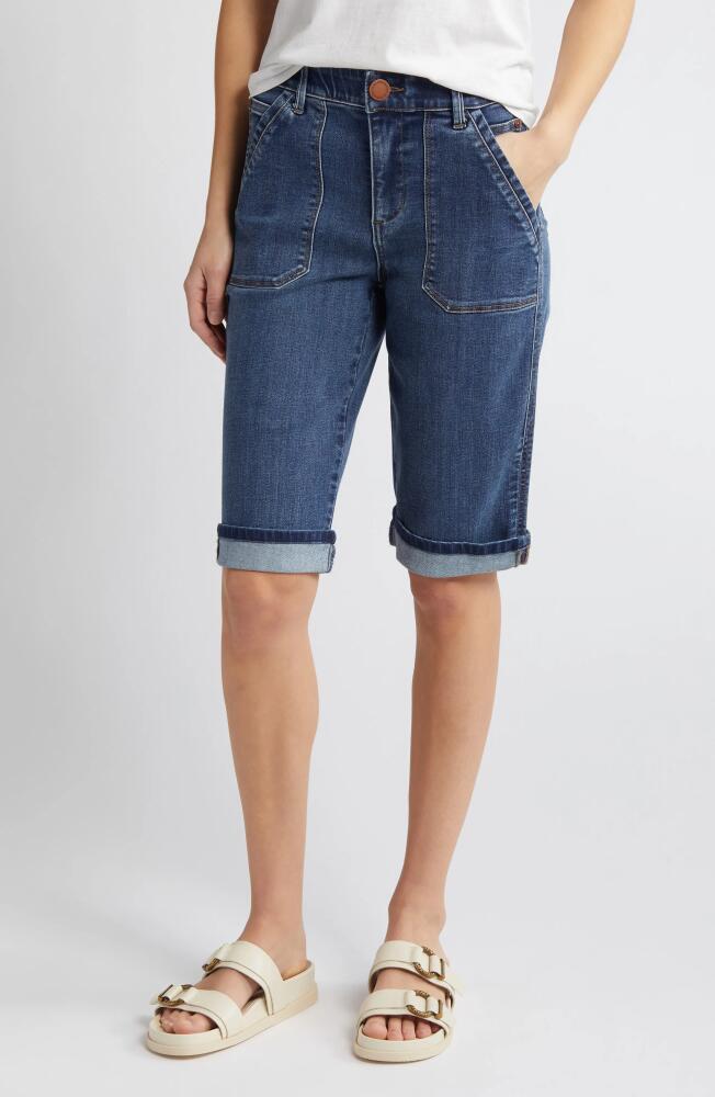 Wit & Wisdom Cuffed Denim Shorts in Indigo Cover