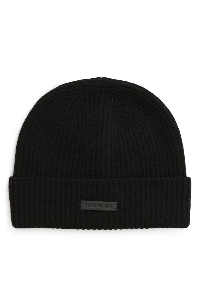 Fear of God Rib Cashmere Beanie in Black Cover