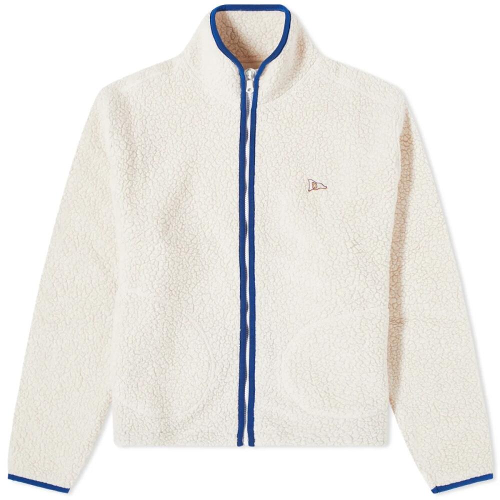 Drake's Men's Boucle Wool Fleece Jacket in Ecru Cover