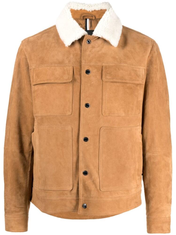 BOSS suede bomber jacket - Brown Cover