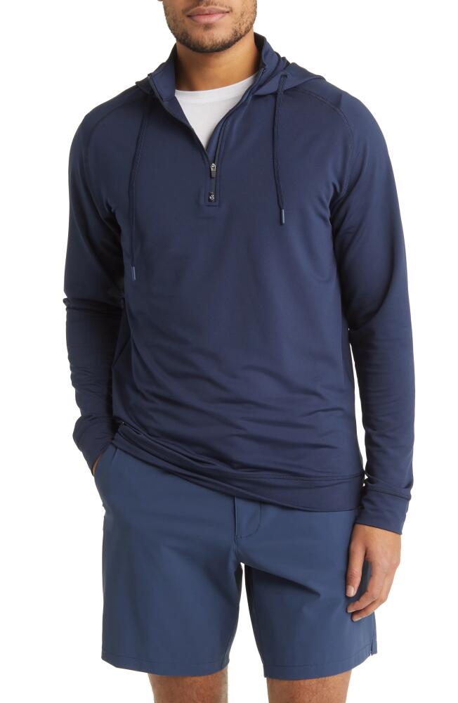 Swannies Vandyke Half Zip Hoodie in Navy Cover