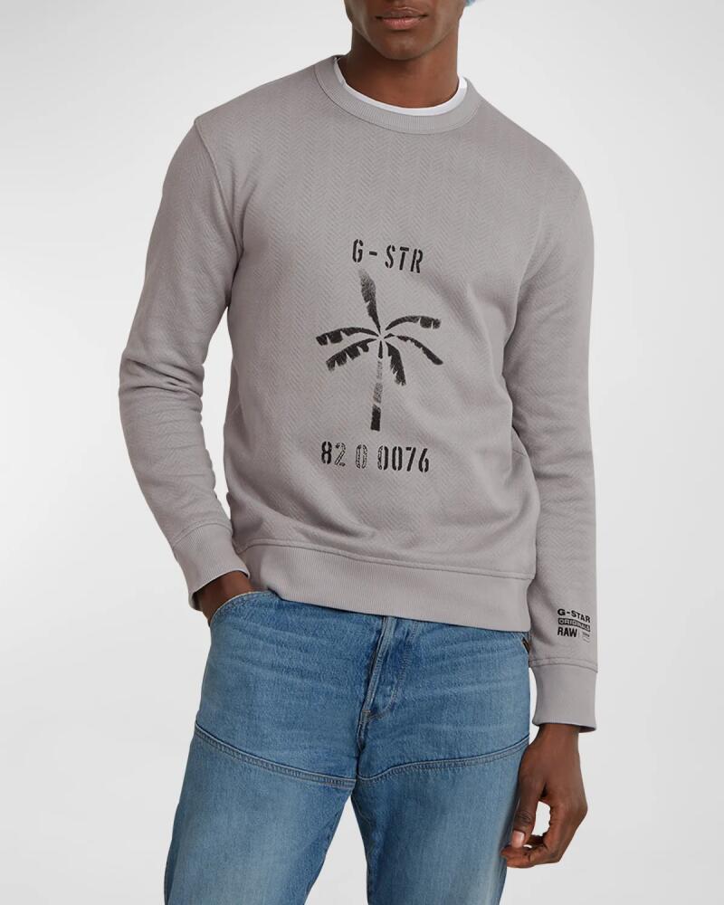 G-STAR RAW Men's Musa Stencil Sweatshirt Cover