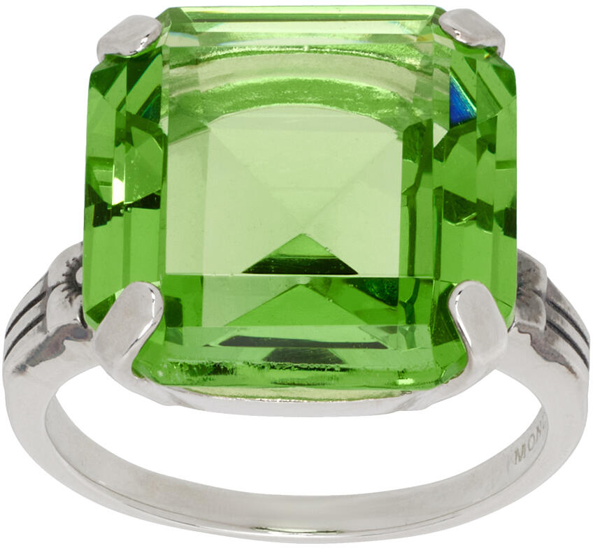 Mondo Mondo Silver & Green Leroy Ring Cover