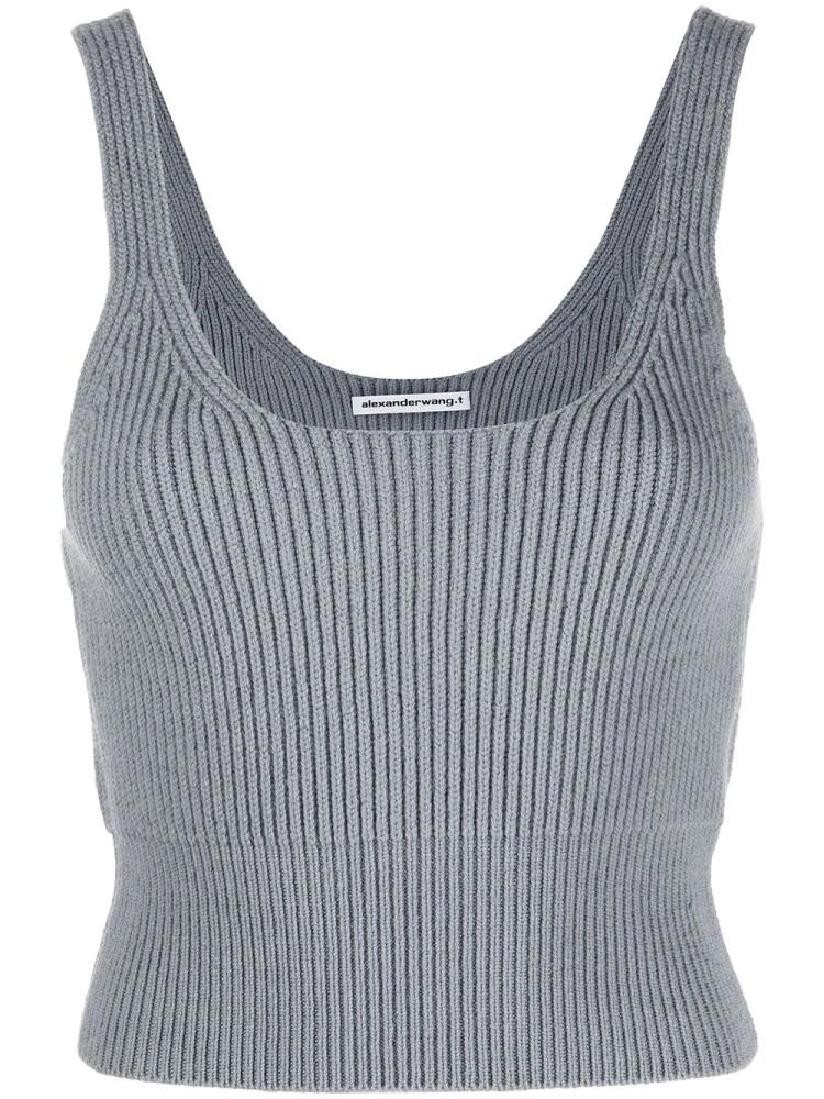 Alexander Wang ribbed-knit tank top - Blue Cover