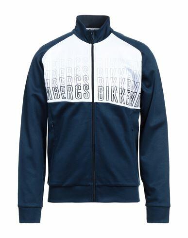 Bikkembergs Man Sweatshirt Midnight blue Cotton, Viscose Cover