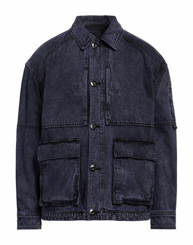 Juun. j Man Denim outerwear Dark purple Cotton Cover