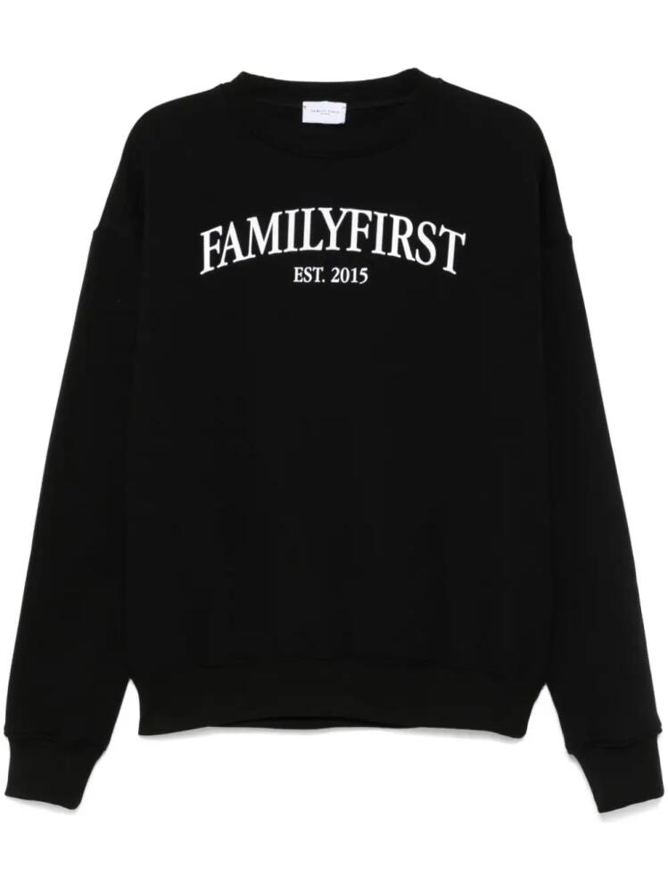 Family First logo-print sweatshirt - Black Cover