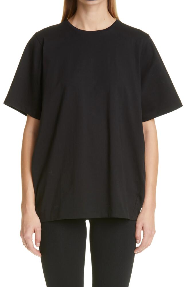 TOTEME Oversize Organic Cotton T-Shirt in Black Cover