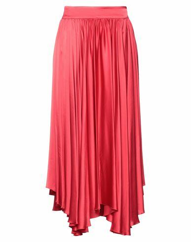 Jijil Woman Midi skirt Red Viscose Cover