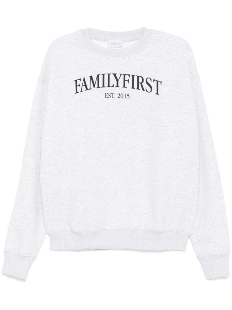 Family First logo-print sweatshirt - Grey Cover