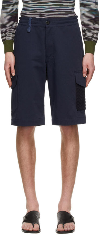 Missoni Navy Cotton Shorts Cover