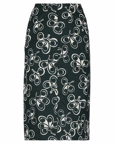 Aspesi Woman Midi skirt Dark green Cotton Cover