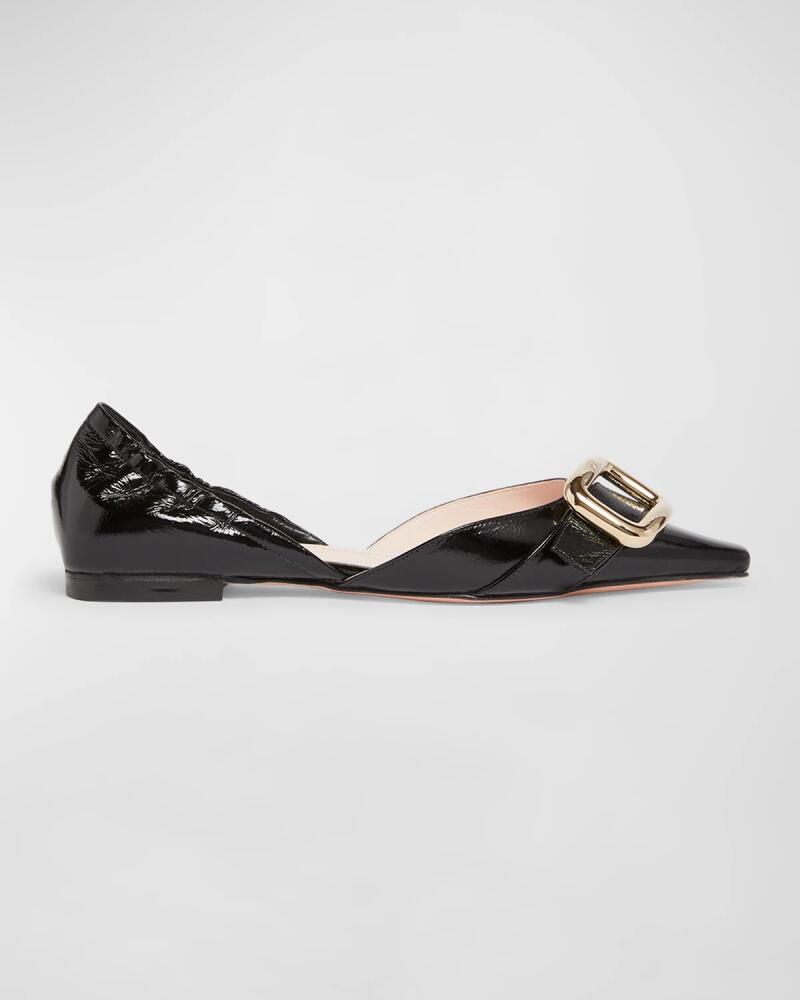 Roger Vivier Patent D'Orsay Buckle Ballerina Flats Cover