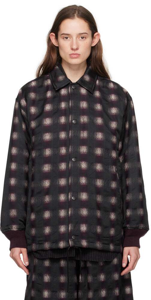 NEEDLES Black Check Jacket Cover