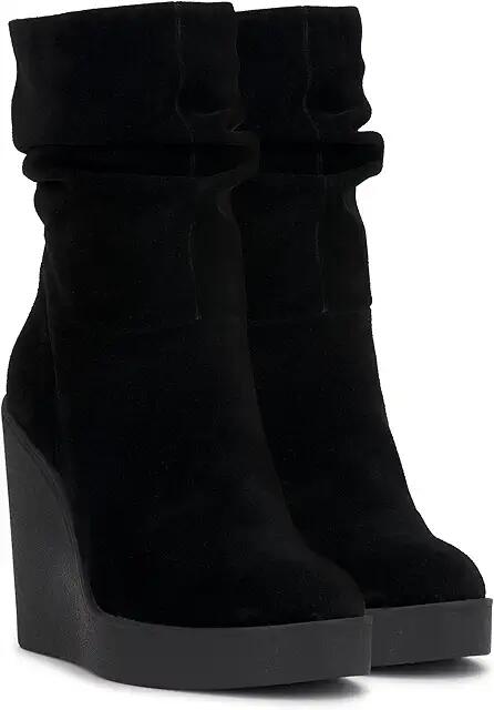 Jessica Simpson Mynette Slouch Wedge Bootie (Black) Women's Boots Cover