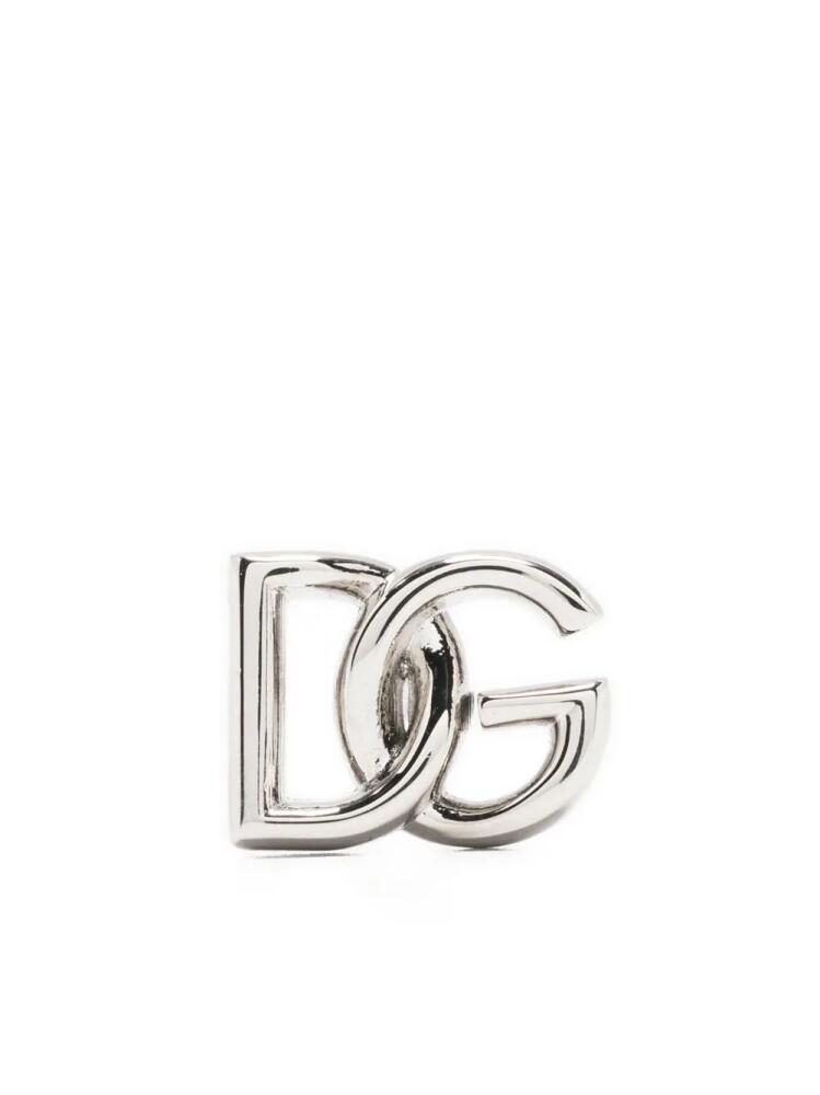 Dolce & Gabbana DG logo stud single earring - Silver Cover