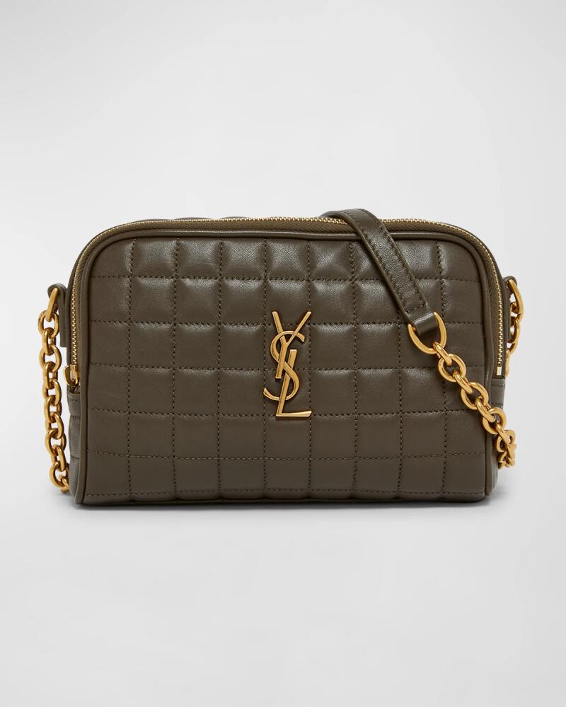 Saint Laurent Cassandre Mini YSL Camera Bag in Quilted Smooth Leather Cover