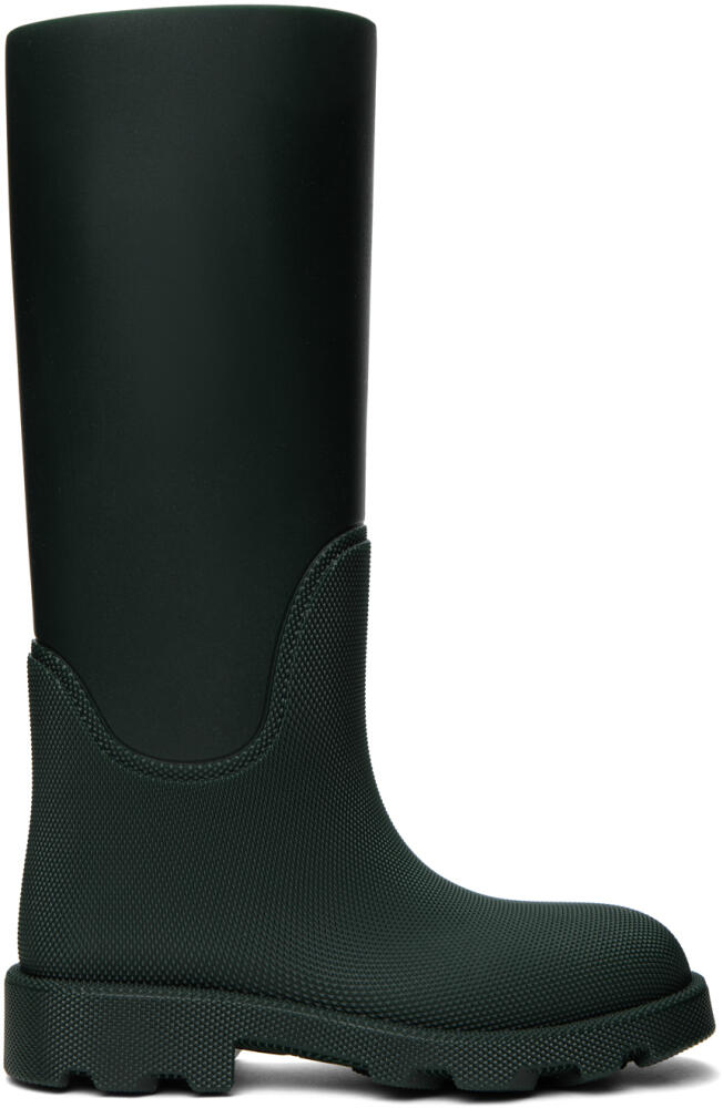 Burberry Green Rubber Marsh High Boots Cover