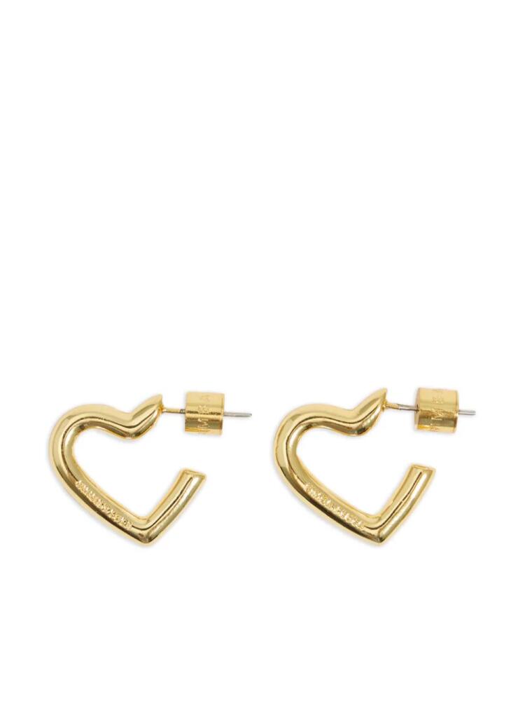 Bimba y Lola heart-shaped hoop earrings - Gold Cover