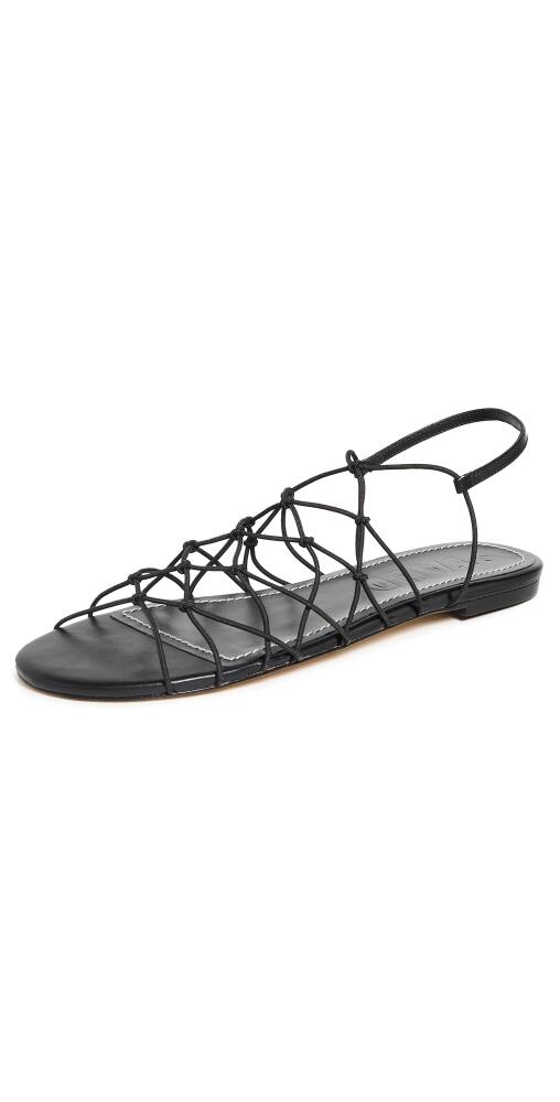 STAUD Gio Knot Sandals Black Cover